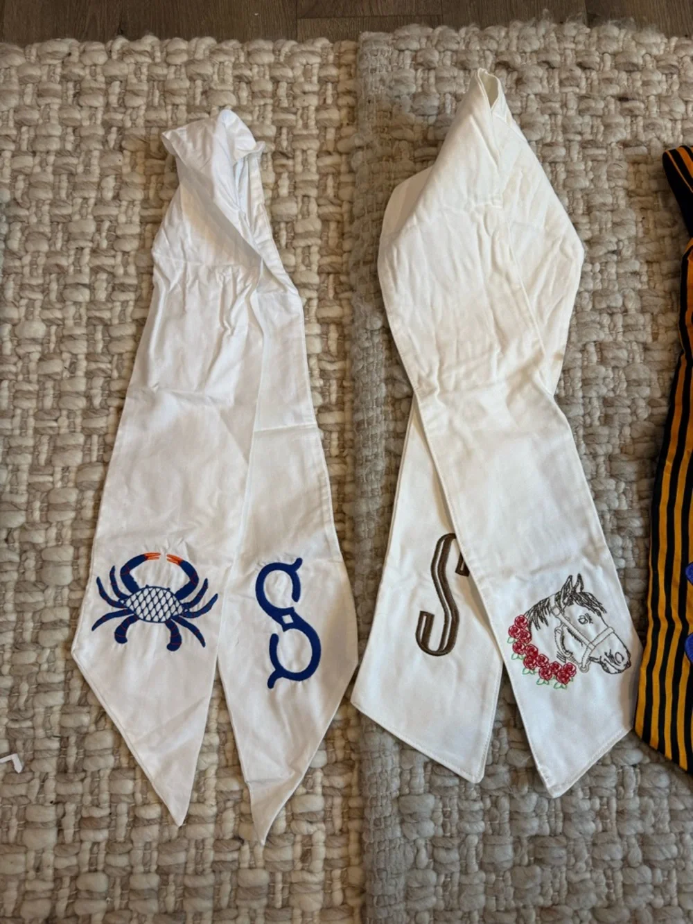 Six wreath sashes only / not wreath for sale- various holidays for single door